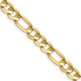 Estate: 14K Yellow Gold Solid 20" Figaro Chain 6.75MM Width